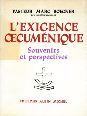 cover image of L'Exigence oecuménique